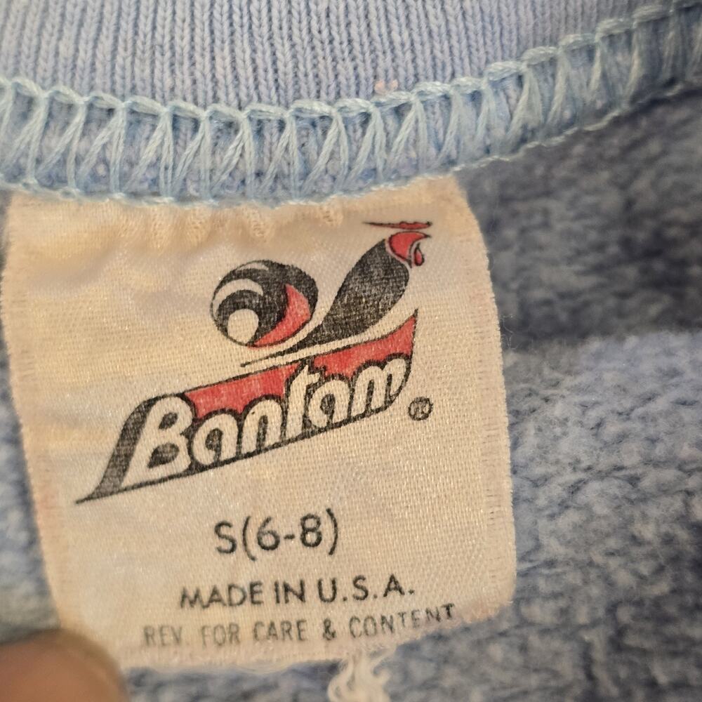 Kids Boys Vintage Crew Neck Hoodie Sweatshirt Lot‎ Blue Gray White USA 80s 90s - Picture 7 of 16